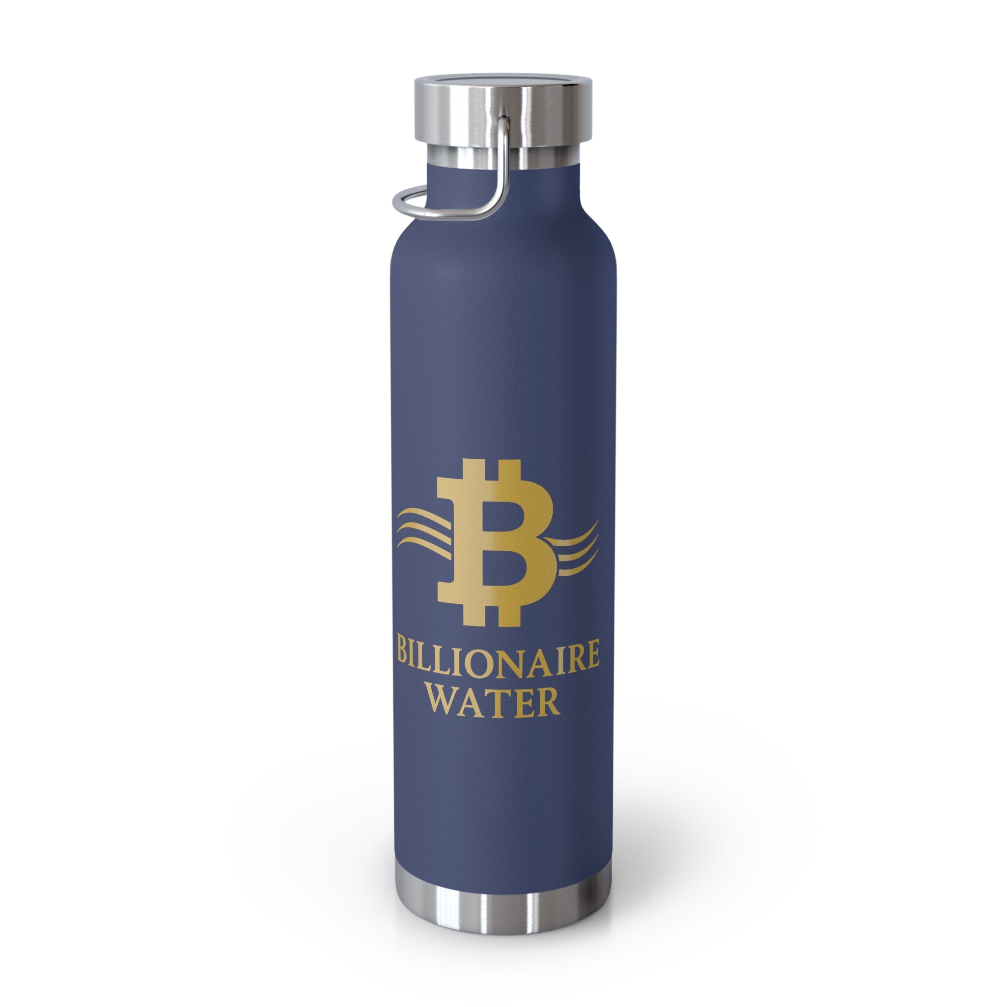 Billionaire Water Copper Vacuum Bottle 22oz – Insulated Red Stainless Water Bottle
