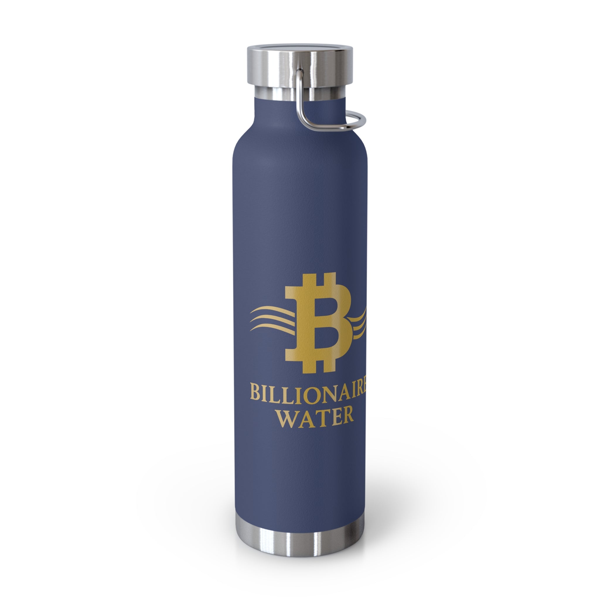 Billionaire Water Copper Vacuum Bottle 22oz – Insulated Red Stainless Water Bottle