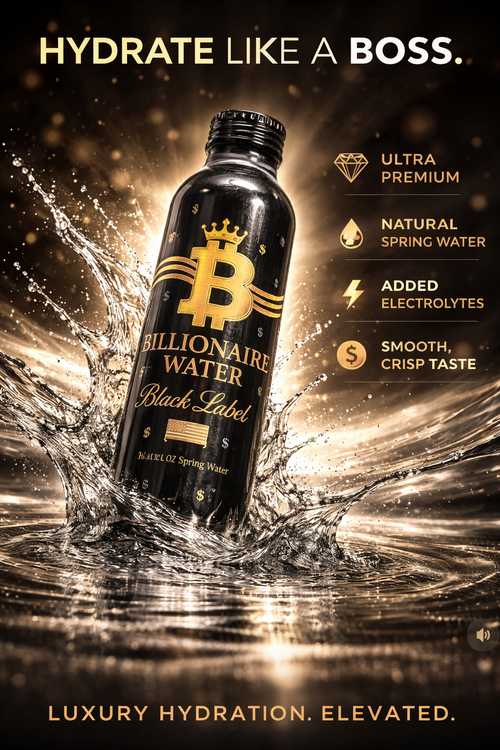 Billionaire Water BLACK LABEL - Spring Water