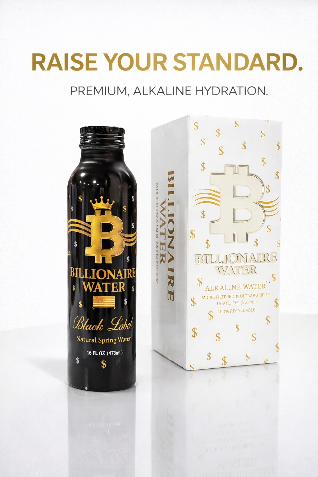 Billionaire Water BLACK LABEL - Spring Water