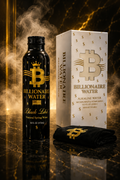 BILLIONAIRE WATER - BLACK LABEL - Spring Water w/BLK Velvet Sleeve