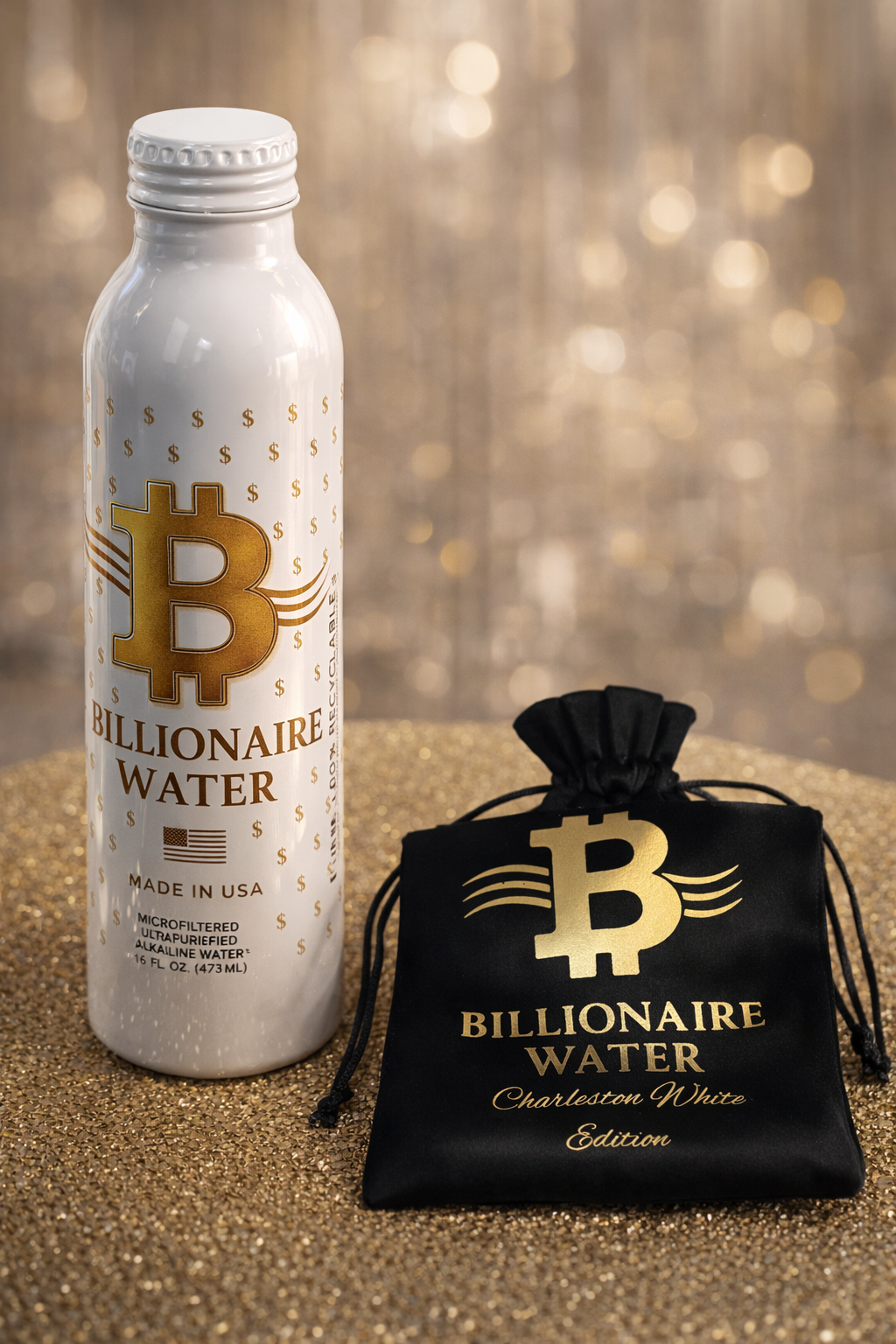 Billionaire Water w/Black Sleeve Single (Charleston White Edition)