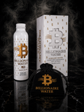 BILLIONAIRE WATER (White) Alkaline 16 oz - Black Velvet Sleeve