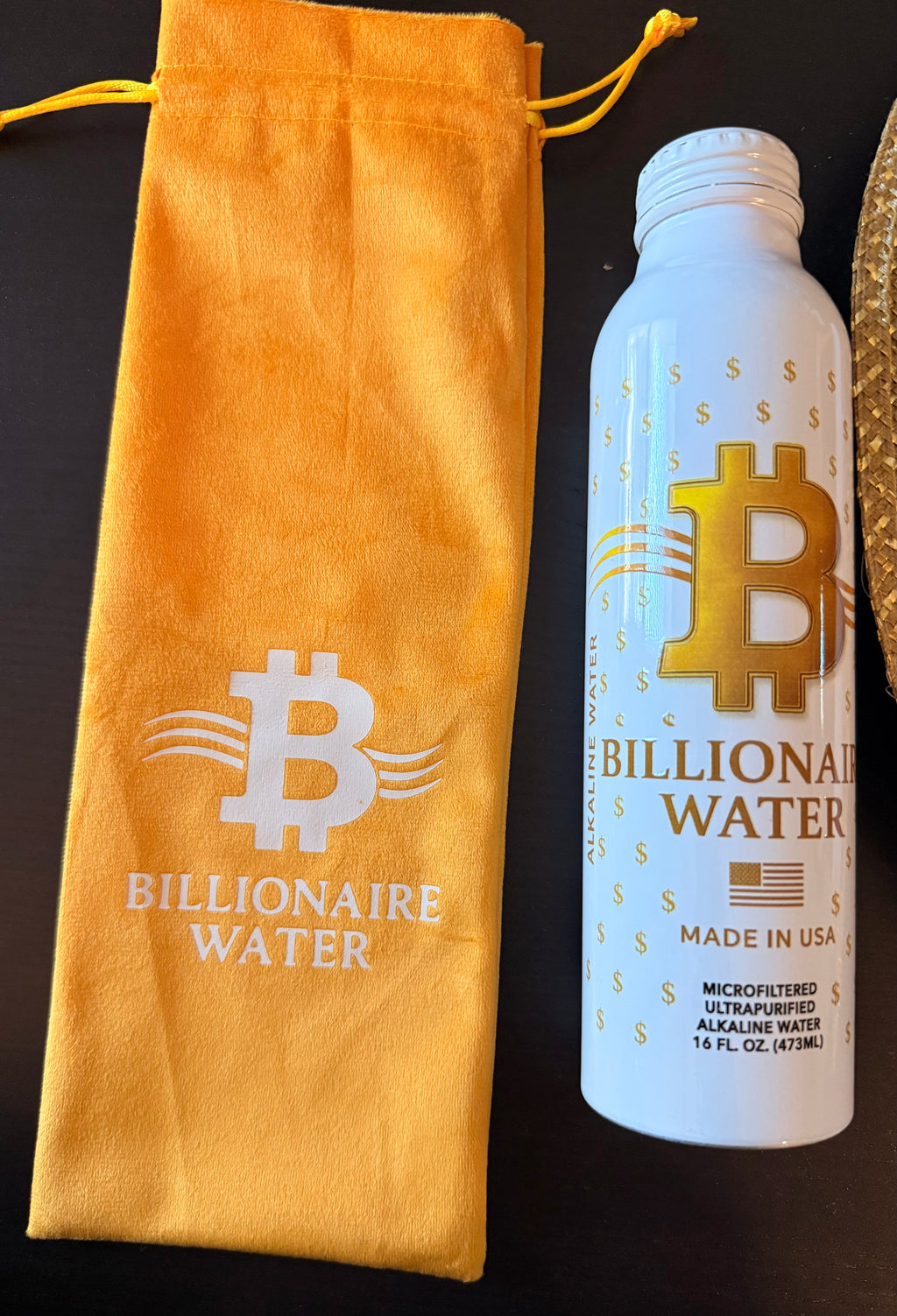 Billionaire Water w/ Gold Sleeve