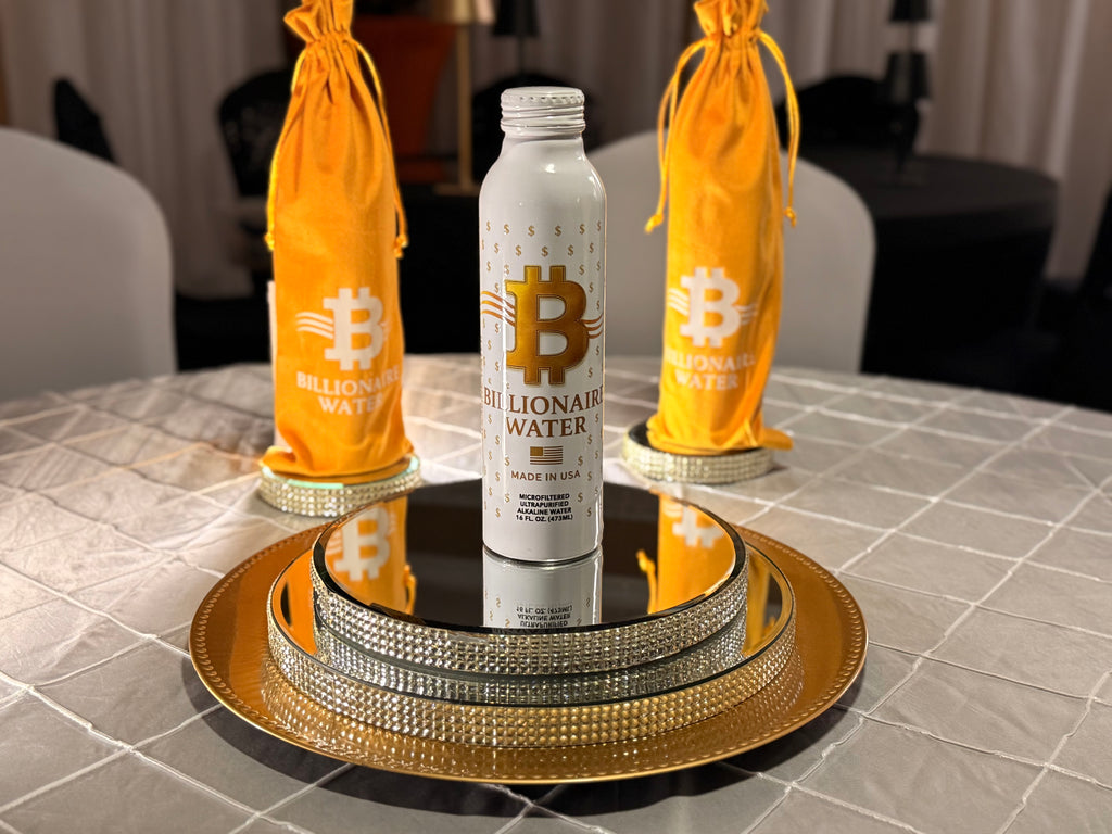 Billionaire Water w/ Gold Sleeve